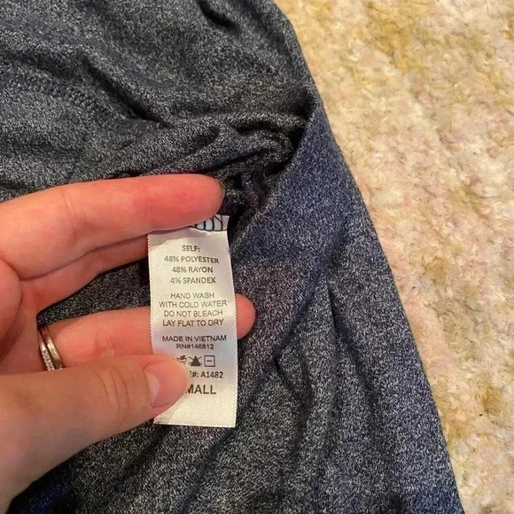 ACEMI DROP SHOULDER HOODIE HIGH LOW BLUE - Picture 4 of 4